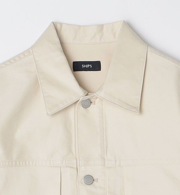 SHIPS「SHIPS: サテン ストレッチ ピーチ ジャケット」|ブルゾン・スタジャン|