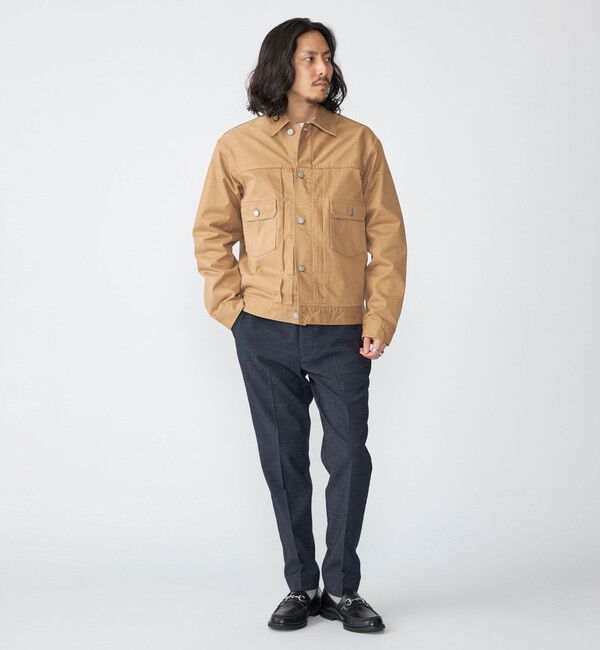 SHIPS「SHIPS: サテン ストレッチ ピーチ ジャケット」|ブルゾン・スタジャン|