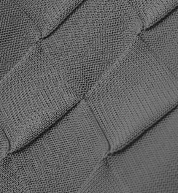 SHIPS「SHIPS: 〈手洗い可能〉Amossa(R) シャンティ ブロック リンクス編み 長袖 ニット」|ニット・セーター|