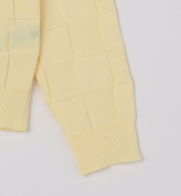 SHIPS「SHIPS: 〈手洗い可能〉Amossa(R) シャンティ ブロック リンクス編み 長袖 ニット」|ニット・セーター|