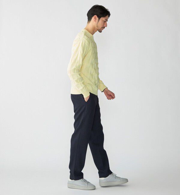 SHIPS「SHIPS: 〈手洗い可能〉Amossa(R) シャンティ ブロック リンクス編み 長袖 ニット」|ニット・セーター|