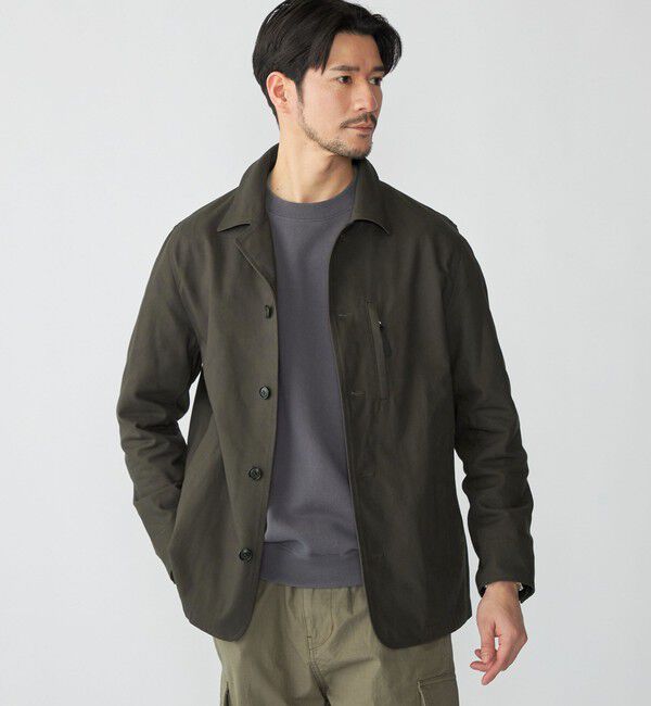 SHIPS「SHIPS: ハイツイスト コットン オックス ユーティリティ ジャケット」|テーラードジャケット|