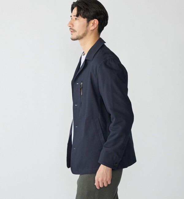 SHIPS「SHIPS: ハイツイスト コットン オックス ユーティリティ ジャケット」|テーラードジャケット|