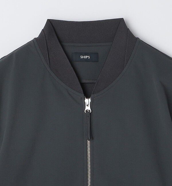 SHIPS「SHIPS:〈撥水加工〉CORDURA(R) ナイロン ジップアップ ブルゾン」|ブルゾン・スタジャン|