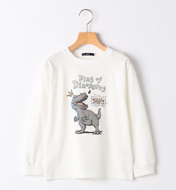 SHIPS KIDS「SHIPS KIDS:100～130cm / ダイナソー チェンジ 長袖 TEE」|Tシャツ・カットソー|