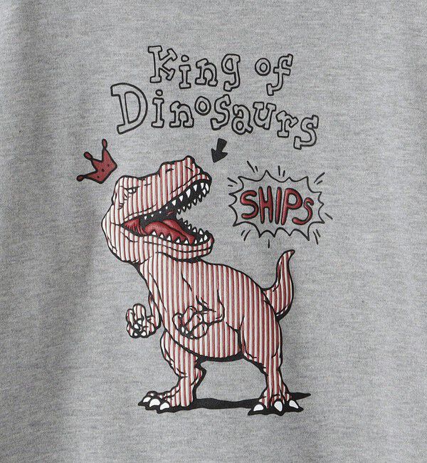 SHIPS KIDS「SHIPS KIDS:100～130cm / ダイナソー チェンジ 長袖 TEE」|Tシャツ・カットソー|