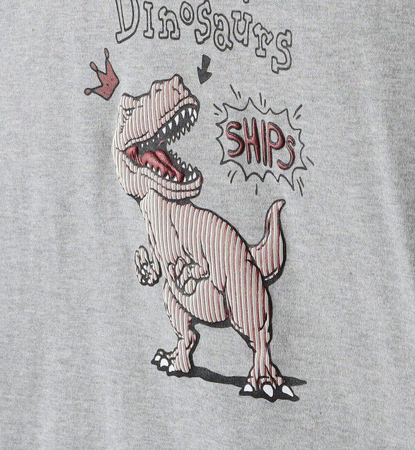 SHIPS KIDS「SHIPS KIDS:100～130cm / ダイナソー チェンジ 長袖 TEE」|Tシャツ・カットソー|