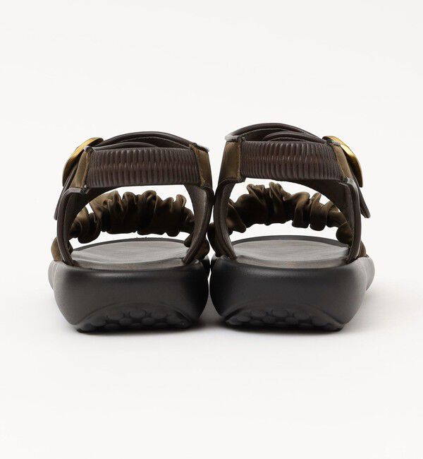 quaranciel「quaranciel: ギャザー デザイン ベルト サンダル」|サンダル|