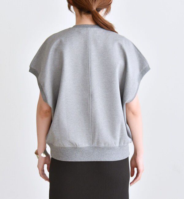 quaranciel「quaranciel:〈洗濯機可能〉ライト ポンチ コンパクト フレンチスリーブ TEE」|Tシャツ・カットソー|