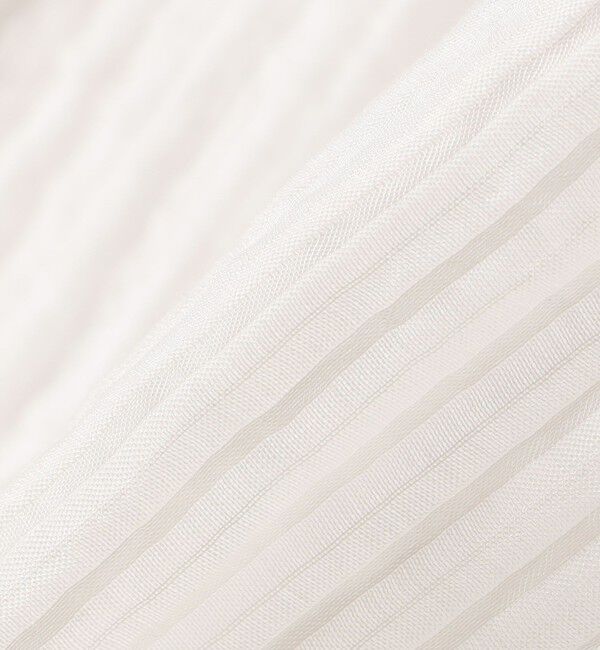 quaranciel「quaranciel:〈洗濯機可能〉シアー ストライプ ギャザーフレア スカート & ブラウス セット」|ワンピース|