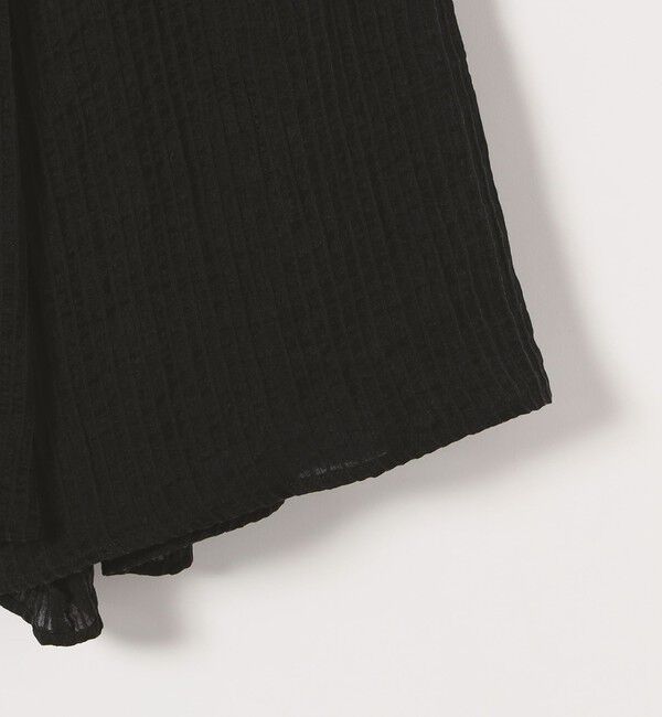 quaranciel「quaranciel:〈洗濯機可能〉シアー ストライプ ギャザーフレア スカート & ブラウス セット」|ワンピース|