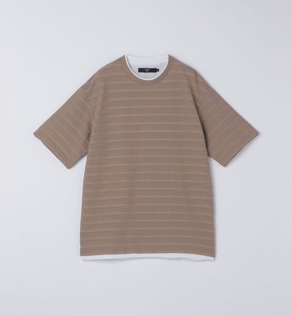 SHIPS Colors 「SHIPS Colors:フェイクレイヤード ボーダー Tシャツ」|Tシャツ・カットソー|