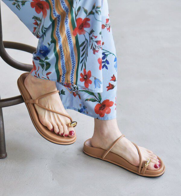 quaranciel「quaranciel: メタル サムリング ストラップ プラットフォーム サンダル」|サンダル|