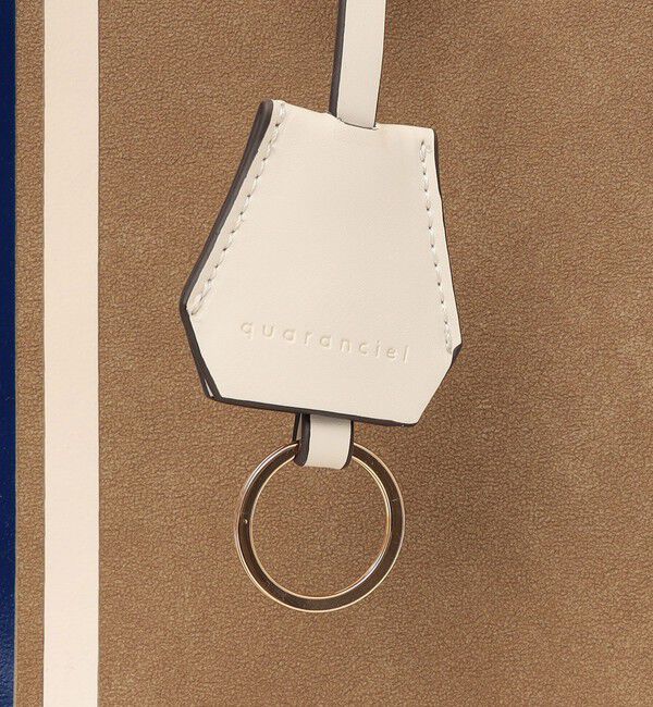 quaranciel「quaranciel: 2way パイピング ライン スクエア トート バッグ」|トートバッグ|