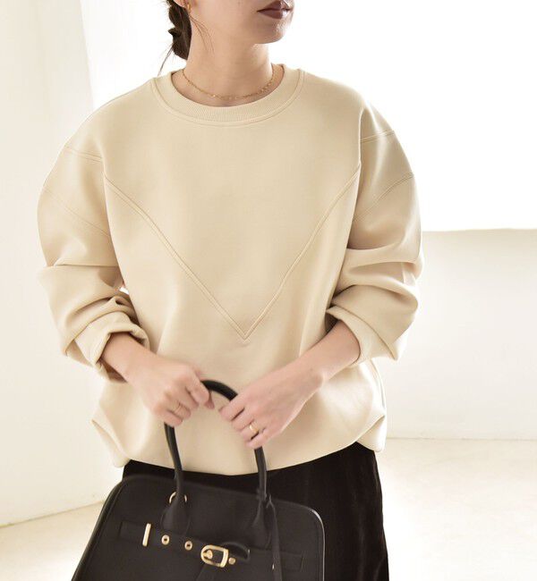 quaranciel「quaranciel:〈洗濯機可能〉ポンチ Vヨークバルーン スウェット プルオーバー」|スウェット・ジャージ|