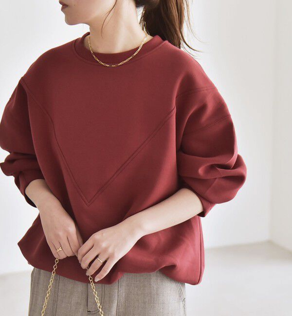 quaranciel「quaranciel:〈洗濯機可能〉ポンチ Vヨークバルーン スウェット プルオーバー」|スウェット・ジャージ|