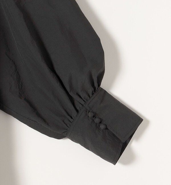 quaranciel「quaranciel: ナイロン タスラン ビッグカラー シャツ ブラウス」|シャツ・ブラウス|