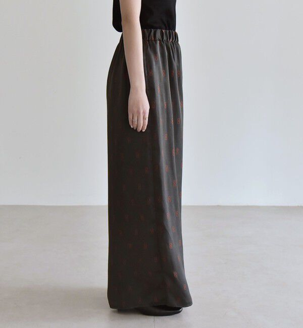 quaranciel「quaranciel:〈手洗い可能〉モノグラム ドット リラックス ワイド パンツ」|その他|