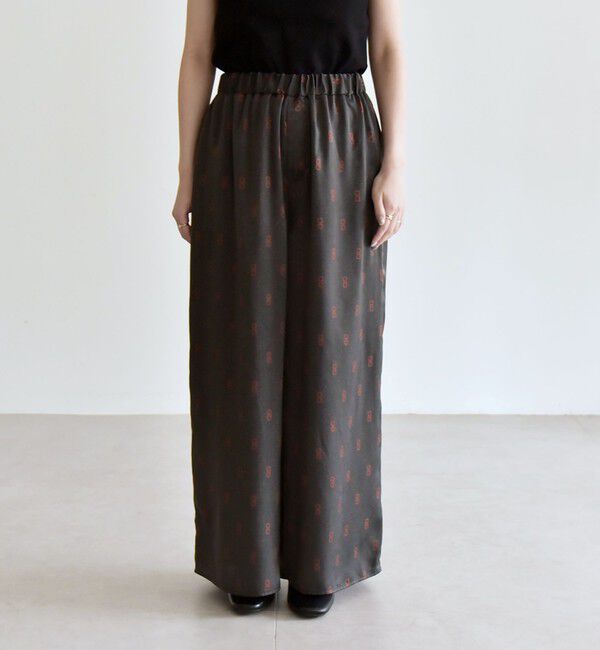 quaranciel「quaranciel:〈手洗い可能〉モノグラム ドット リラックス ワイド パンツ」|その他|