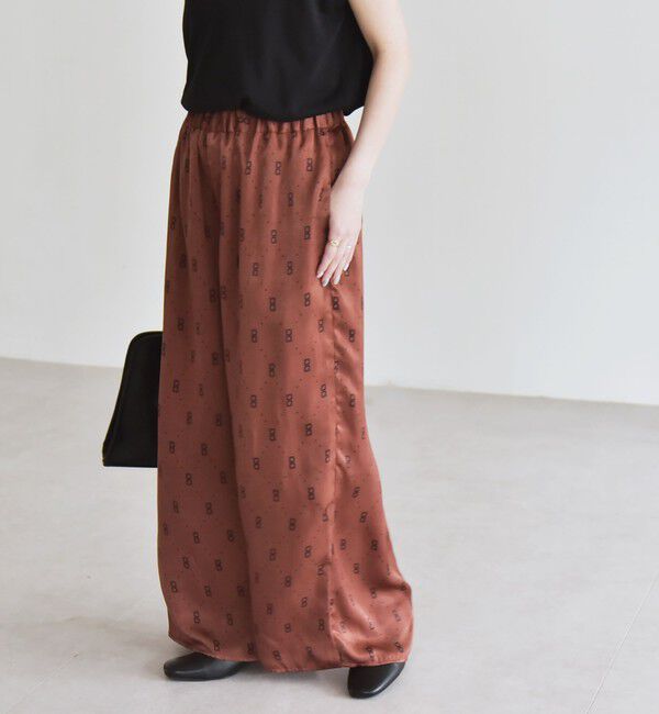 quaranciel「quaranciel:〈手洗い可能〉モノグラム ドット リラックス ワイド パンツ」|その他|