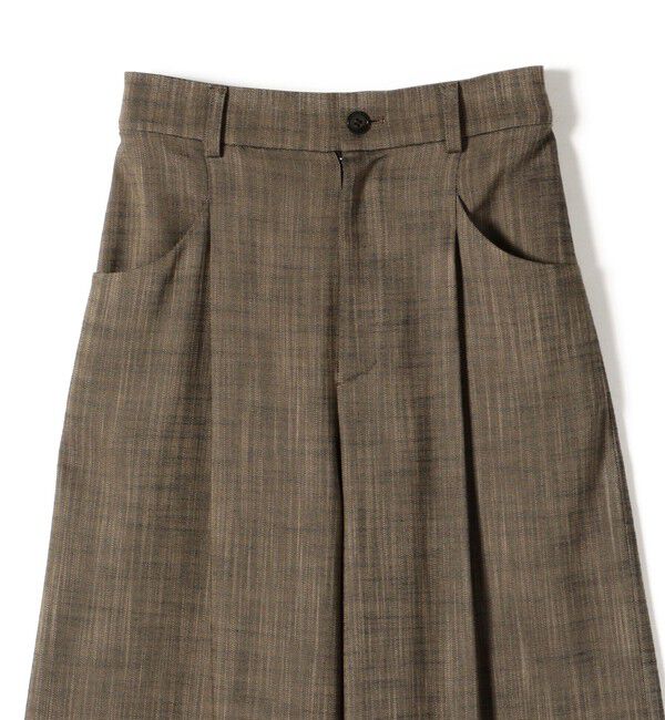 SHIPS for women「〈手洗い可能〉シャンブレー ポケット デザイン ワイド パンツ」|スラックス|