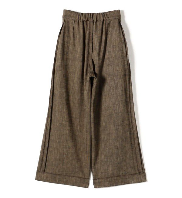 SHIPS for women「〈手洗い可能〉シャンブレー ポケット デザイン ワイド パンツ」|スラックス|