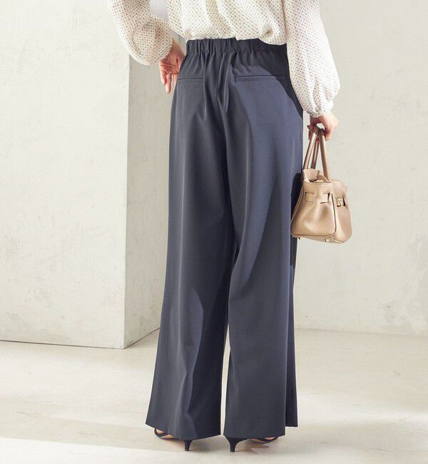 SHIPS for women「〈洗濯機可能〉ストレッチ ツイル イージー タック パンツ」|その他|