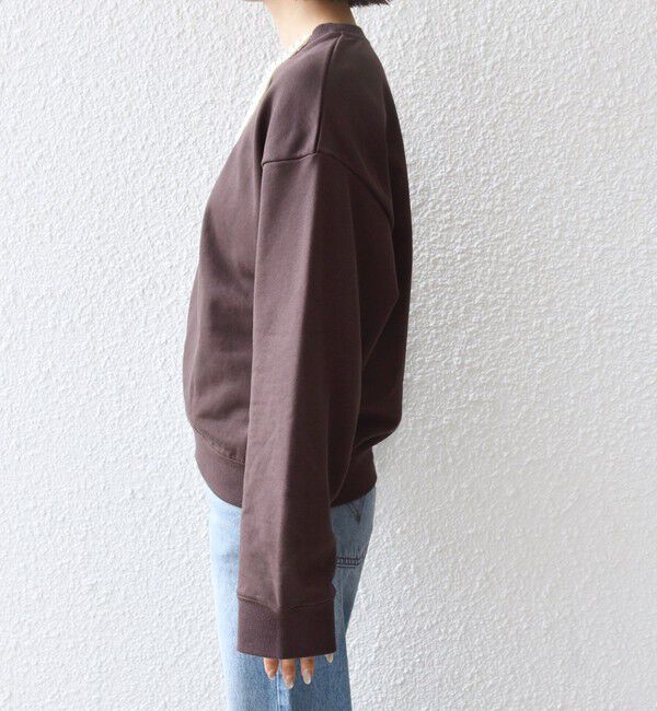 SHIPS for women「【WEB限定】〈手洗い可能〉パール調 ネックレス チャーム 付 ドルマン スウェット」|スウェット・ジャージ|