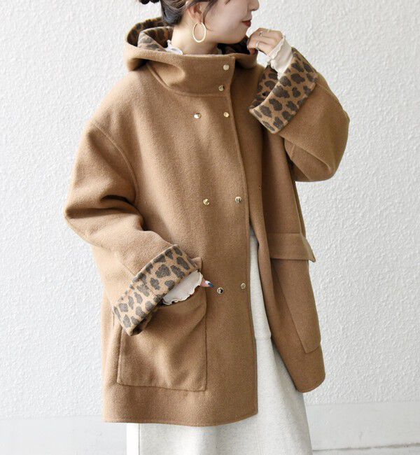 SHIPS any: リバー フーデッド Aライン ミドル コート（SHIPS any