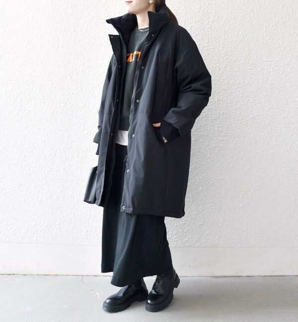 SHIPS any:〈多機能〉中綿 2WAY スタンドカラー モンスター コート