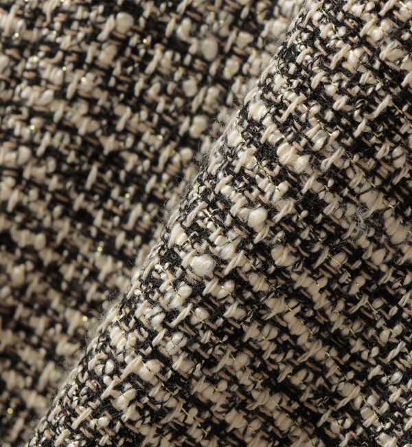 SHIPS for women「《一部追加予約》トライスピン 杢 ツイード カラーレス ジャケット（セレモニー対応可）」|ノーカラージャケット|