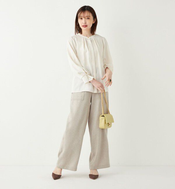 SHIPS Colors 「SHIPS Colors:〈洗濯機可能〉ジョーゼット タックスリーブ ブラウス 2◇」|シャツ・ブラウス|