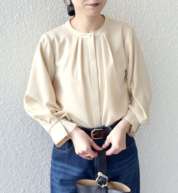 SHIPS Colors 「SHIPS Colors:〈洗濯機可能〉ジョーゼット タックスリーブ ブラウス 2◇」|シャツ・ブラウス|