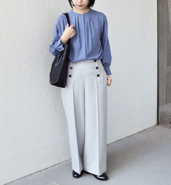 SHIPS Colors 「SHIPS Colors:〈洗濯機可能〉ジョーゼット タックスリーブ ブラウス 2◇」|シャツ・ブラウス|