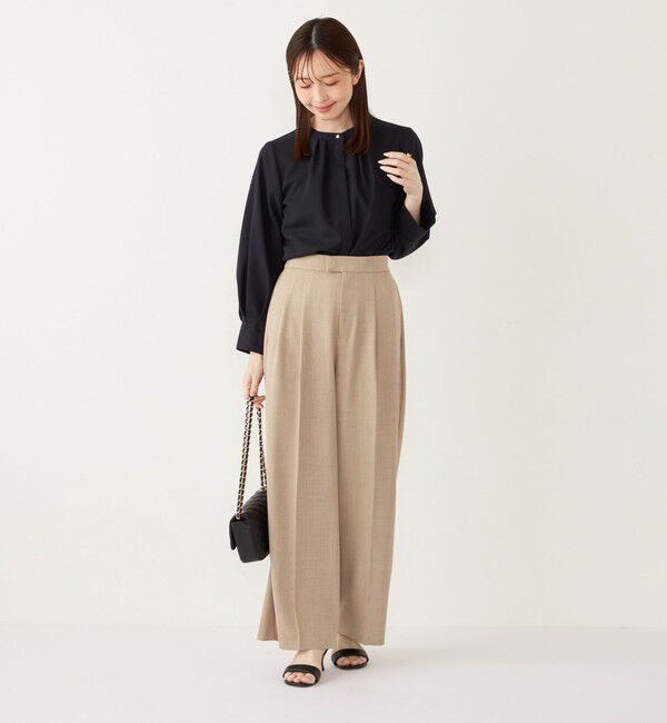 SHIPS Colors 「SHIPS Colors:〈洗濯機可能〉ジョーゼット タックスリーブ ブラウス 2◇」|シャツ・ブラウス|