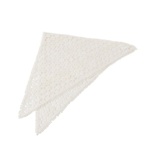 SHIPS for women「【SHIPS別注】BINDU: レース トライアングル スカーフ」|バンダナ・スカーフ|