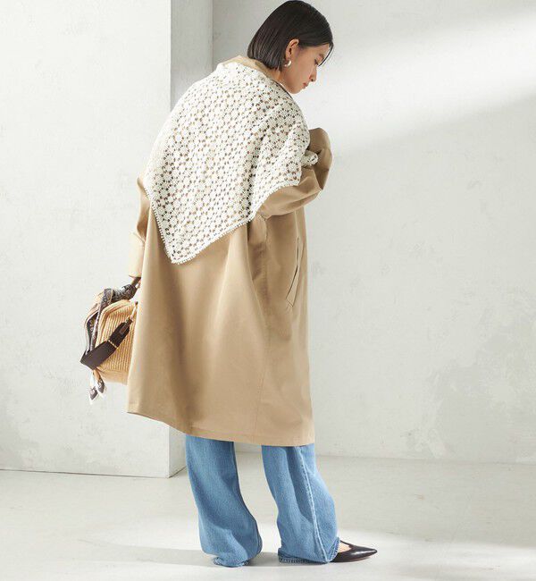 SHIPS for women「【SHIPS別注】BINDU: レース トライアングル スカーフ」|バンダナ・スカーフ|