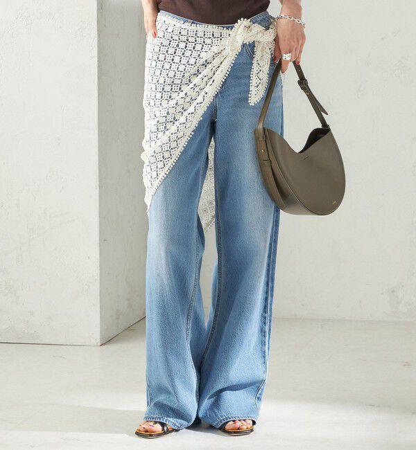 SHIPS for women「【SHIPS別注】BINDU: レース トライアングル スカーフ」|バンダナ・スカーフ|