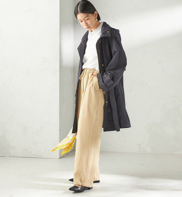 SHIPS for women「〈手洗い可 / 撥水加工 / UVカット〉 スタンドカラー フード コート」|その他|