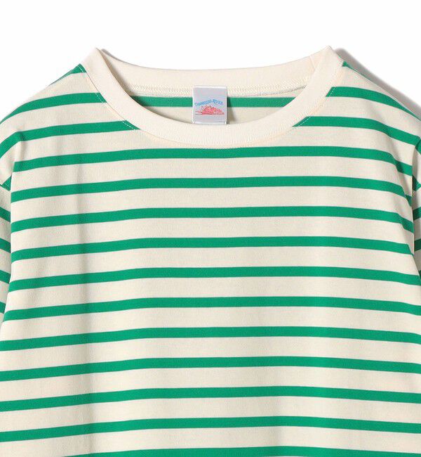 SHIPS for women「《追加予約》【SHIPS別注】TENNESSEE:〈洗濯機可能〉ワイド ボーダー TEE」|Tシャツ・カットソー|