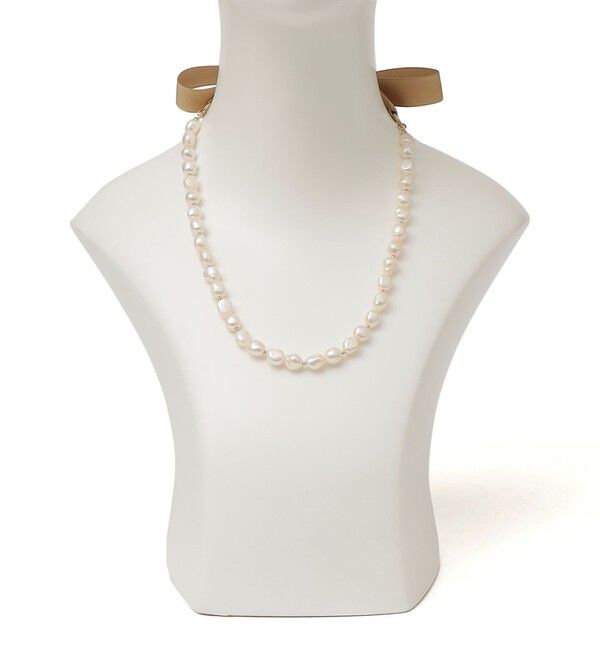 SHIPS for women「シルク リボン 淡水 パール ネックレス」|ネックレス|