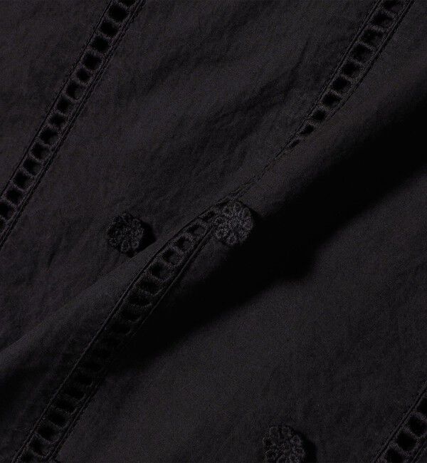 SHIPS any「【WEB限定】SHIPS any:〈洗濯機可能〉フラワー モチーフ ハシゴレース クルーネック ブラウス」|シャツ・ブラウス|