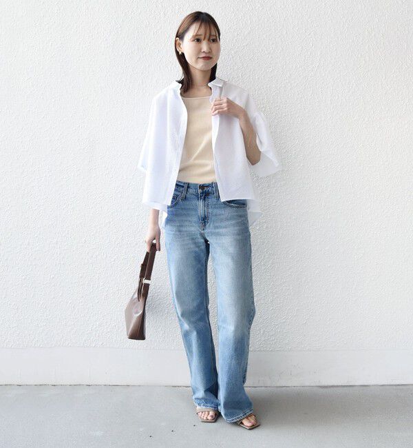 SHIPS for women「《予約》【WEB限定】〈手洗い可能〉サッカー ギャザー シャツ 羽織」|シャツ・ブラウス|