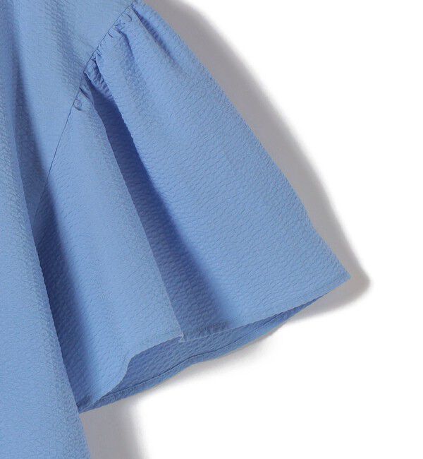 SHIPS for women「《予約》【WEB限定】〈手洗い可能〉サッカー ギャザー シャツ 羽織」|シャツ・ブラウス|