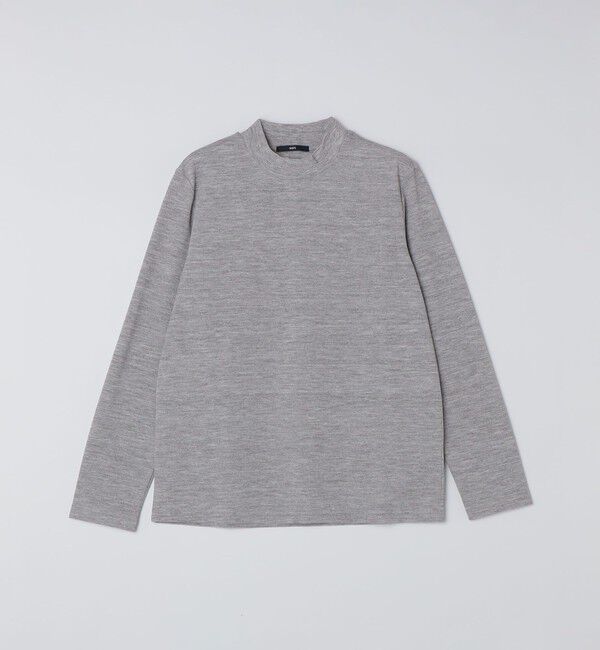 SHIPS「【WEB限定】SHIPS: 防シワ・吸水速乾 Drymix(R) モックネック ロングスリーブ Tシャツ」|Tシャツ・カットソー|