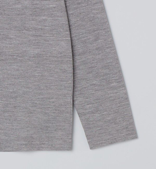 SHIPS「【WEB限定】SHIPS: 防シワ・吸水速乾 Drymix(R) モックネック ロングスリーブ Tシャツ」|Tシャツ・カットソー|