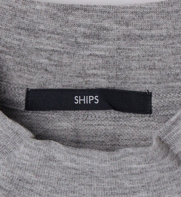 SHIPS「【WEB限定】SHIPS: 防シワ・吸水速乾 Drymix(R) モックネック ロングスリーブ Tシャツ」|Tシャツ・カットソー|