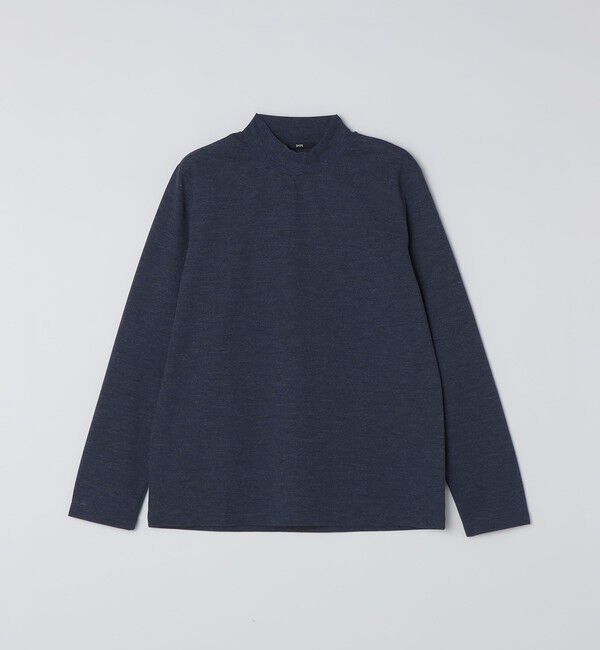 SHIPS「【WEB限定】SHIPS: 防シワ・吸水速乾 Drymix(R) モックネック ロングスリーブ Tシャツ」|Tシャツ・カットソー|ロイヤルブルー