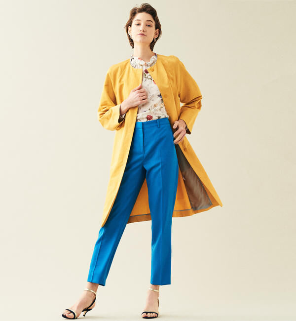 TOMORROWLAND collection「スパークツイル コクーンコート」|ノーカラーコート|