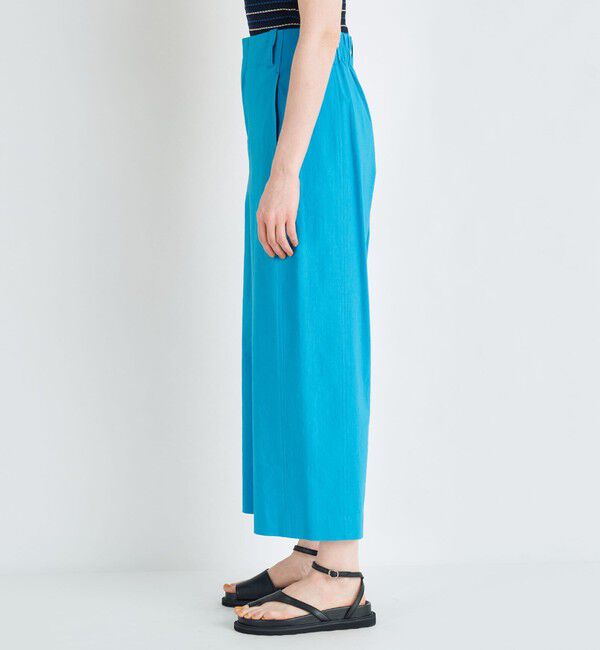 MACPHEE「レーヨンリネンコットン フレアクロップドパンツ」|その他|